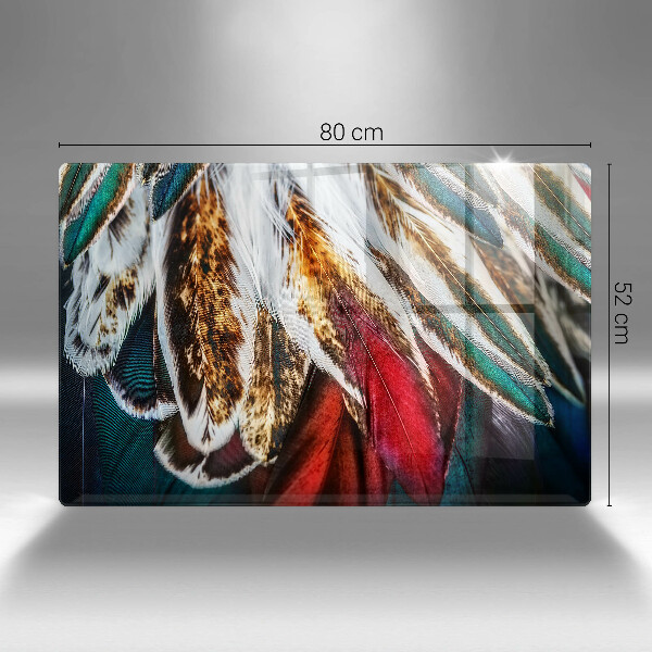 Worktop saver Boho bird feathers