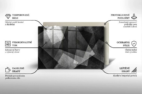 Induction hob protector Geometric abstraction