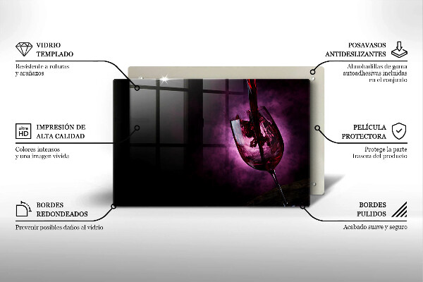 Worktop saver A glass of wine