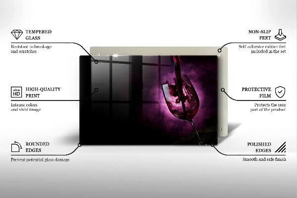 Worktop saver A glass of wine