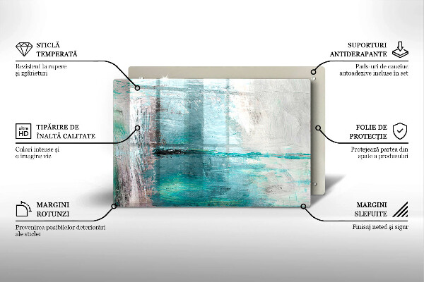 Induction hob protector Background paint abstraction