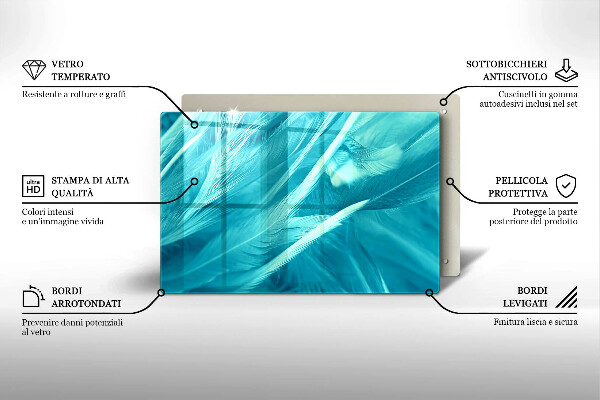 Worktop saver Delicate feathers