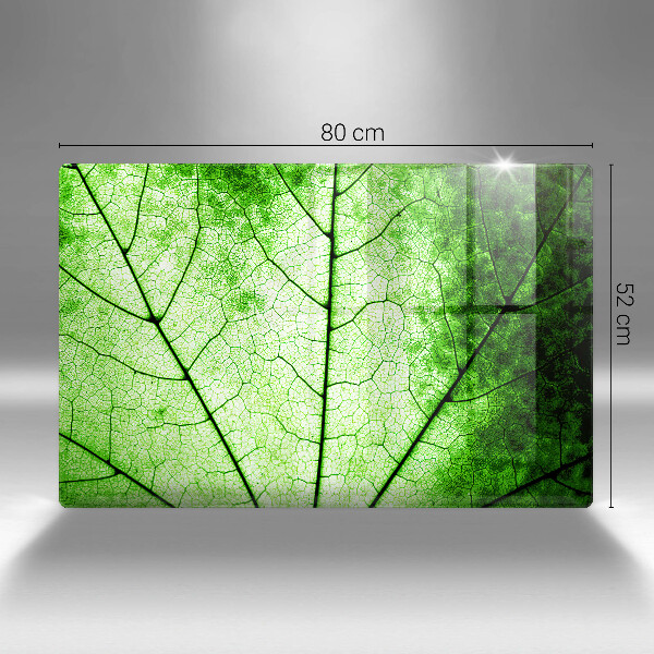 Induction hob cover Decorative leaf