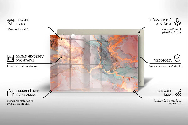 Worktop saver Marble with gold