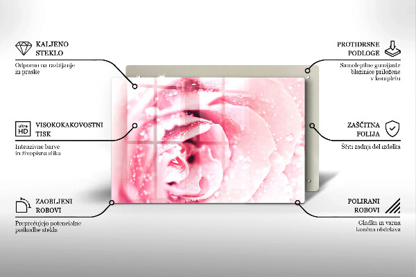 Worktop saver Rosa drops and rose flower