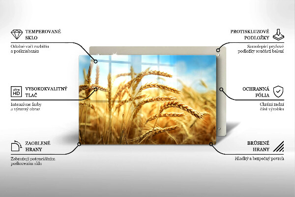 Induction hob protector Cereals in the field