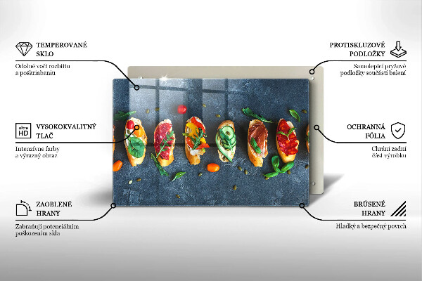 Induction hob protector Colorful Sandwiches