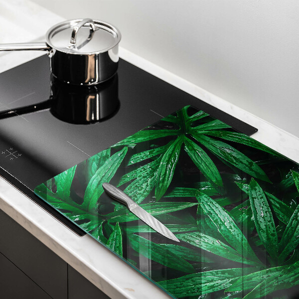 Induction hob protector Plants leaves