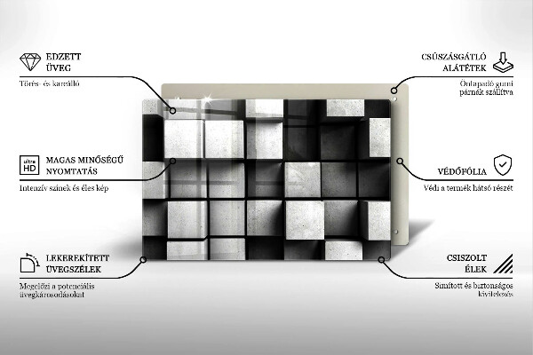 Worktop saver 3D geometry background