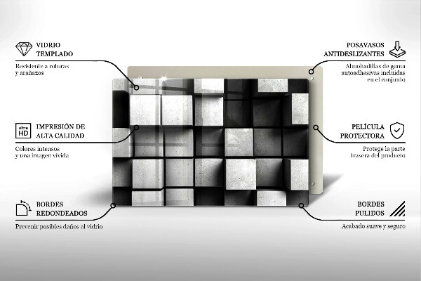 Worktop saver 3D geometry background