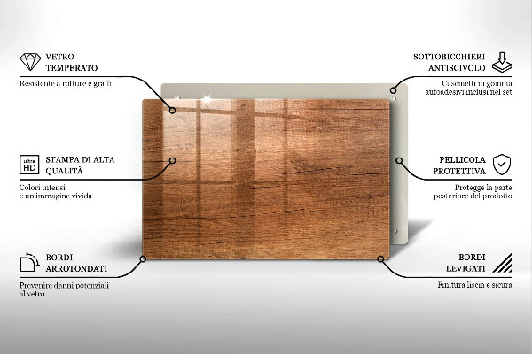 Worktop saver Wood texture