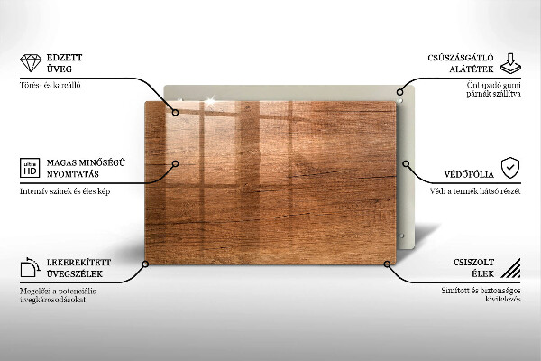 Worktop saver Wood texture