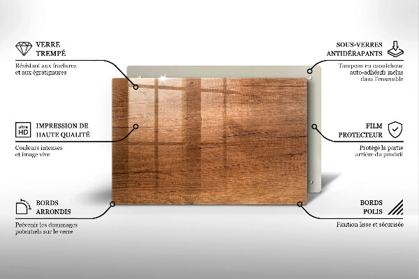 Worktop saver Wood texture