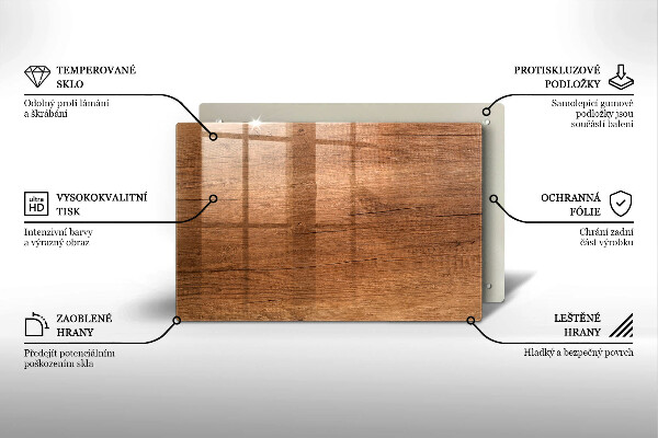Worktop saver Wood texture