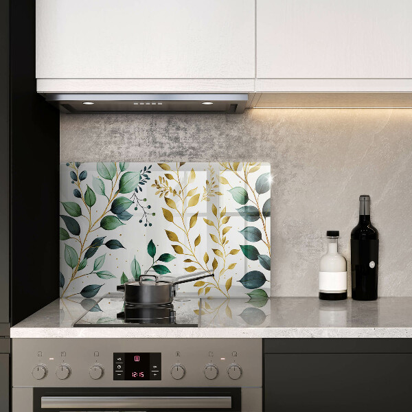 Worktop saver Green and golden leaves