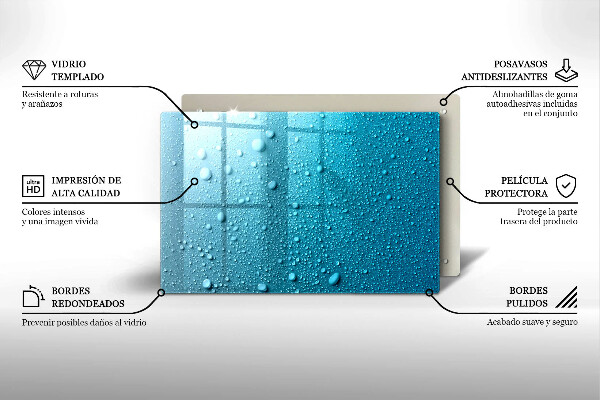 Induction hob protector Drops of water