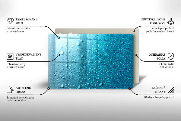 Induction hob protector Drops of water