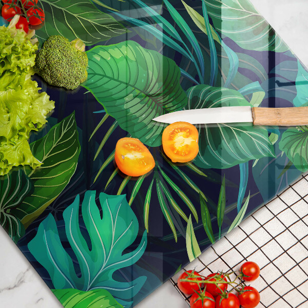 Worktop saver Illustration of the jungle leaves
