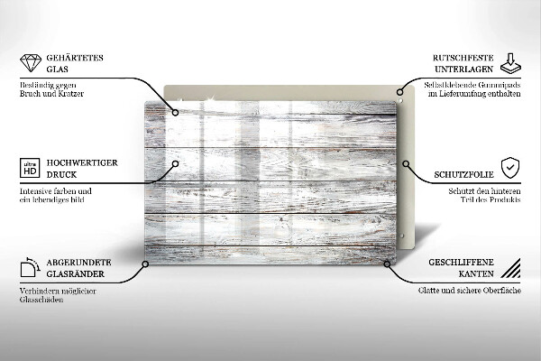 Worktop saver Bright wooden boards