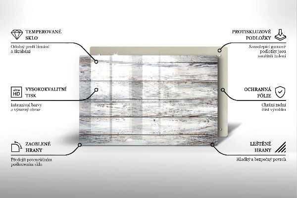 Worktop saver Bright wooden boards