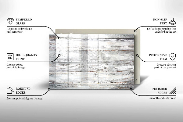 Worktop saver Bright wooden boards