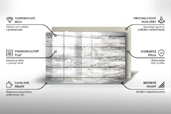 Worktop saver Bright wooden boards