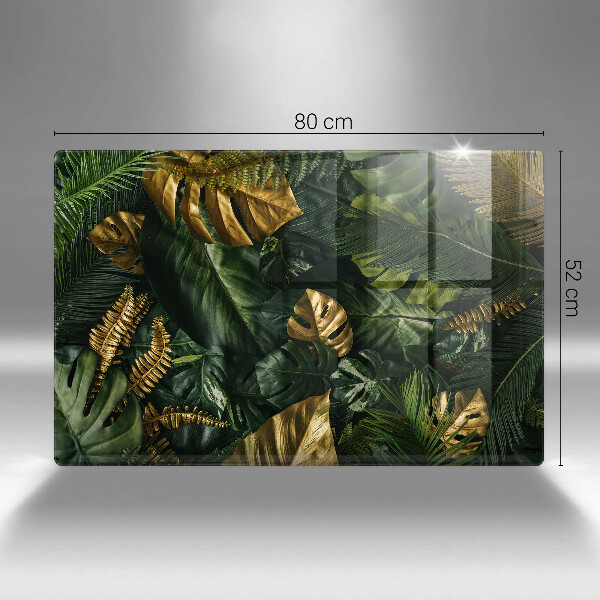 Worktop saver Monstera golden leaves