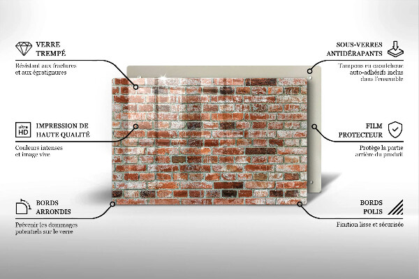 Worktop saver Old bricks wall