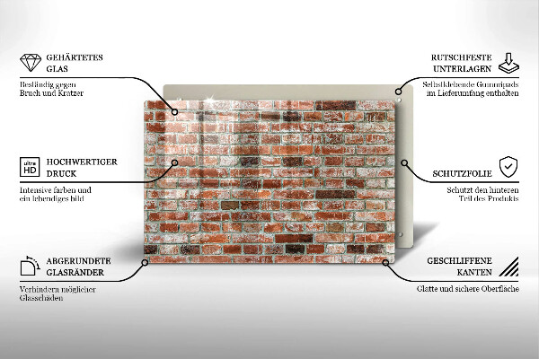 Worktop saver Old bricks wall