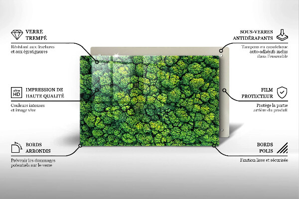 Induction hob protector Nature - moss plant