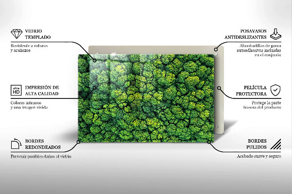 Induction hob protector Nature - moss plant