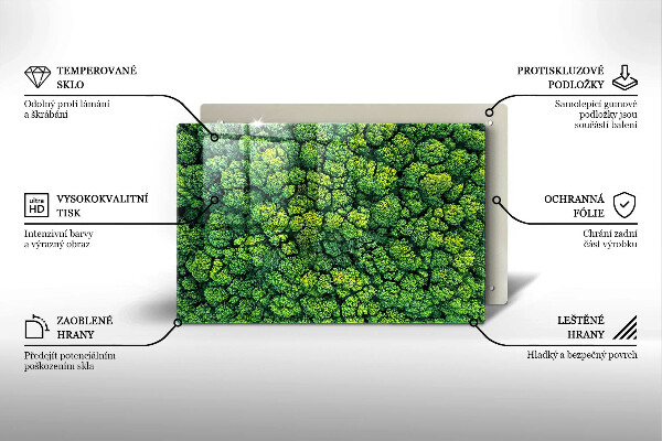 Induction hob protector Nature - moss plant