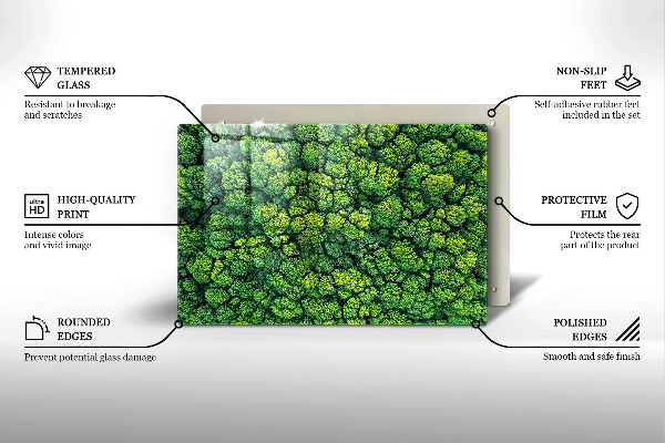Induction hob protector Nature - moss plant