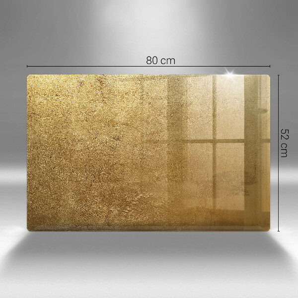 Induction hob protector Gold texture background