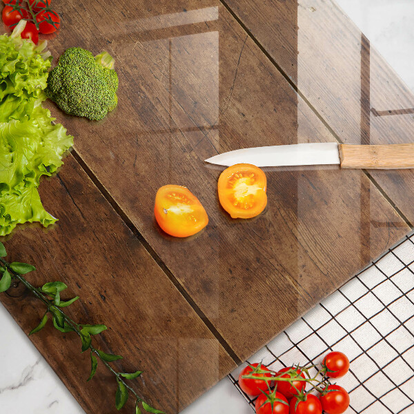 Induction hob protector Wooden boards and leaves