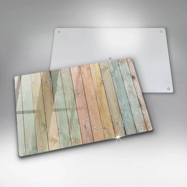 Induction hob protector Colorful vintage boards