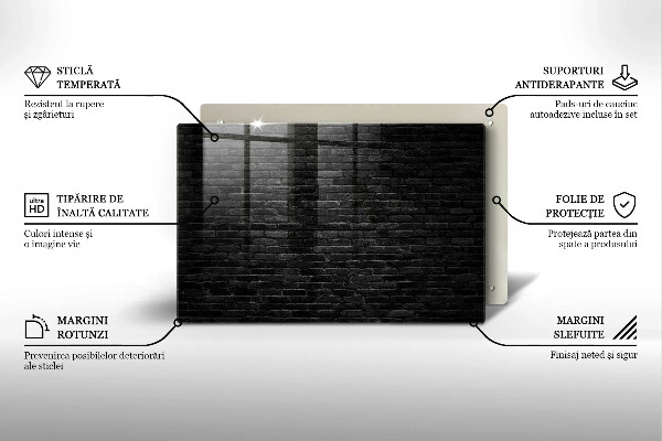 Induction hob protector Brick wall