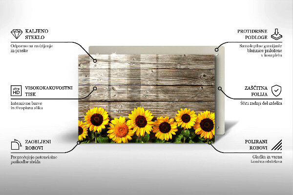 Worktop saver Sunflowers on the boards