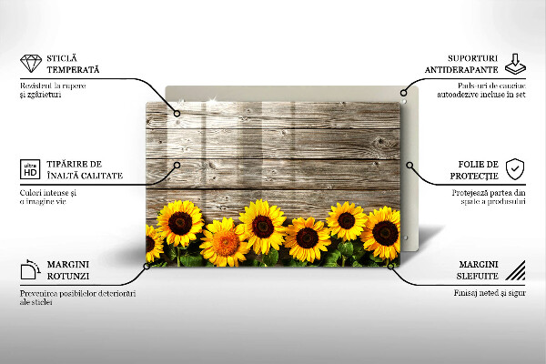 Worktop saver Sunflowers on the boards