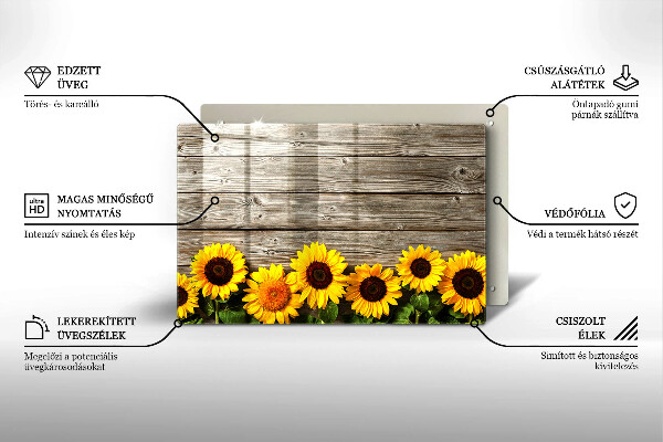 Worktop saver Sunflowers on the boards