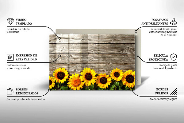 Worktop saver Sunflowers on the boards