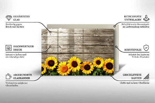 Worktop saver Sunflowers on the boards