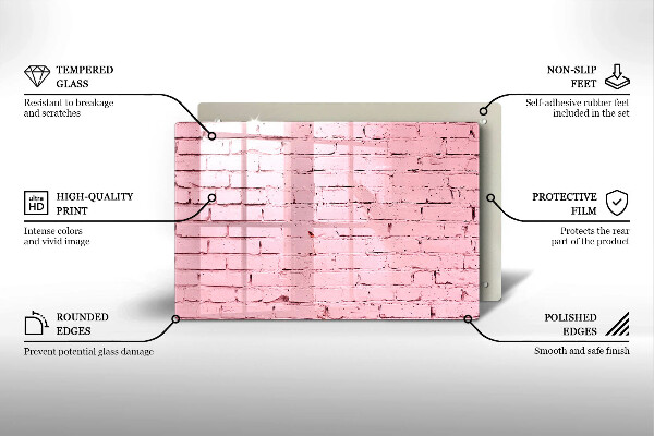 Worktop saver Pastel wall bricks