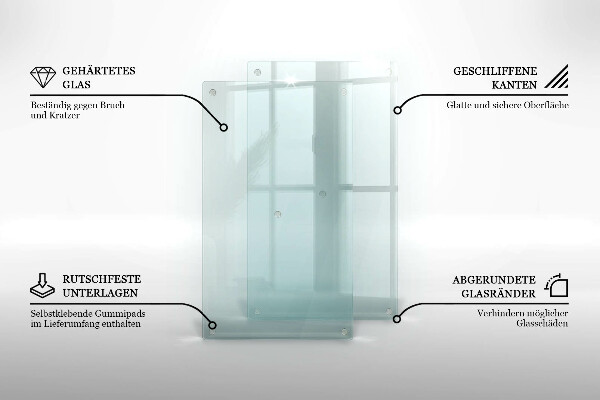 Transparent glass worktop saver 2x12x20 in