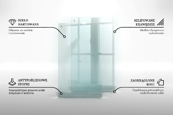 Transparent glass worktop saver 2x12x20 in