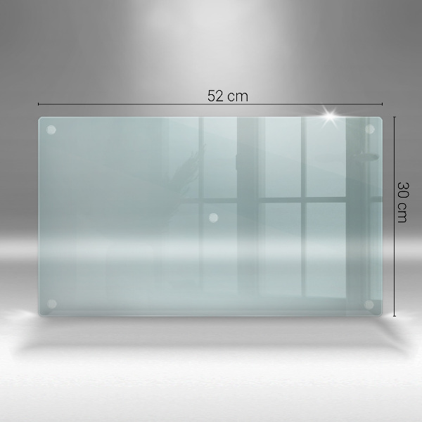 Transparent glass worktop protector 20x12 in