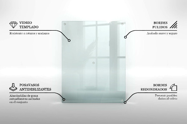 Transparent worktop heat protector 20x16 in