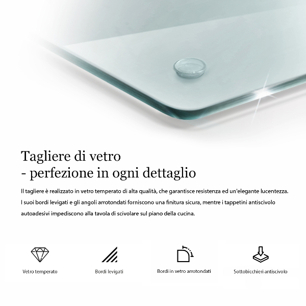 Transparent worktop heat protector 20x16 in