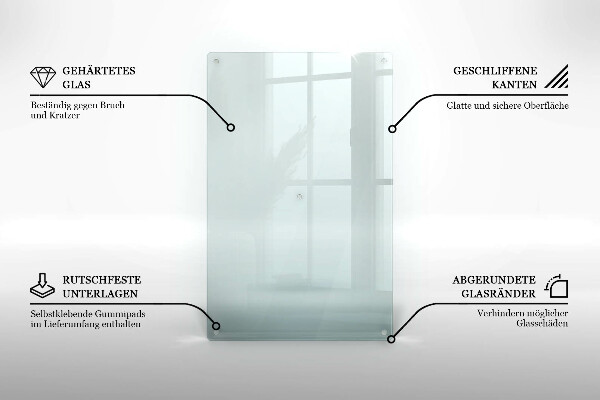 Transparent induction hob cover 31x20 in