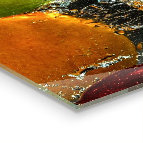 Kitchen wall panels Juicy fruit lemonade